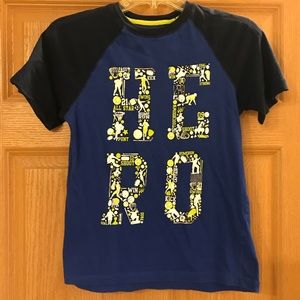 💘 5 for $8 💘 Boy’s T-Shirt - Navy Blue “Hero”